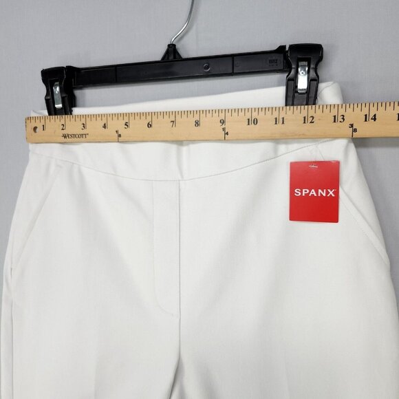 Spanx Ankle Straight Pant On The Go Shaping Silver Lining Small Office Casual - Picture 6 of 16